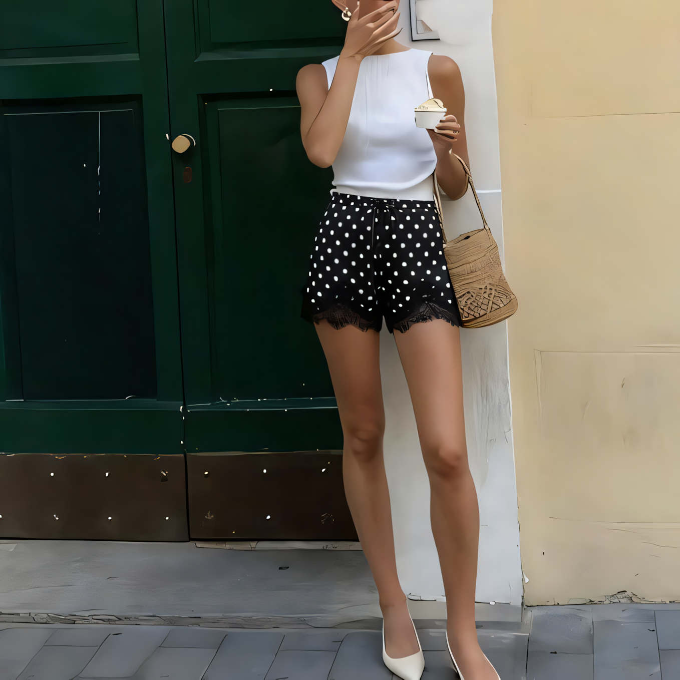 Look 01: Minimalist Chic Office Lifestyle Model